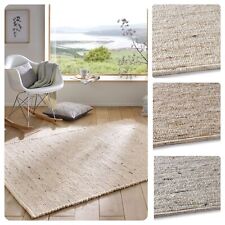 Malmoe Handwebteppich im natürlichen Landhausstil 100% Schurwolle im Flor