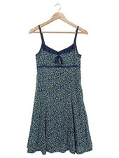 ESPRIT Trägerkleid Damen Kleid Gr. DE 36 blau-grün Casual-Look