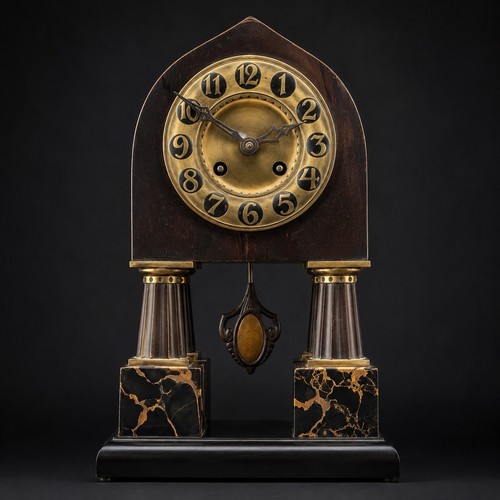 Jugendstil tischuhr lenzkirch - tischuhr,