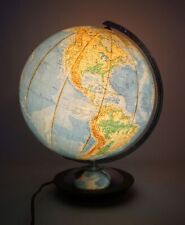 Alter Columbus Duo Erdglobus System Villinger Oestergard Glaskugel beleuchtet