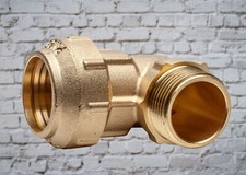 PE Rohr Verschraubung Messing