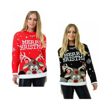 Damen-Weihnachtspullover Frohe