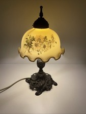 Tischlampe Rustikal 37 cm. Perfekte Dekoration für Wohnzimmer Glas