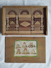 Antiker Steinbaukasten Nr. 504/17 - Richter Anker Blumenauer ? Gotik Komplett !