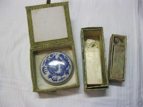 Asiatische stempel siegel - 2x,
