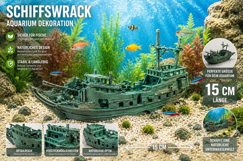 Aquarium schiffswrack deko - schiffswrack,