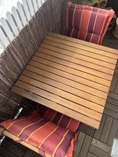 Bistro Tisch Mit 2 Stühlen und Kissen