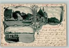 13212285 - 3300 Schoenebeck Gruss aus - Dampf Pinasse, Koenigsplatz, Rathaus AK