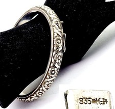Vintage Armband Armreif Blumen 835er Silber KOLLMAR & JOURDAN punziert Z349