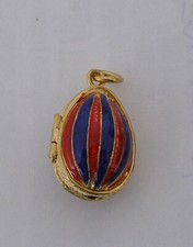 Ketten-Anhänger, Emailliert und mit Elefant drin, Schöne Form GESCHENKIDEE!!