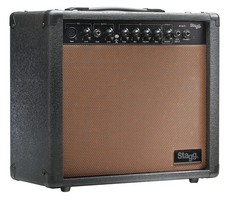 20 W RMS Akustik-Gitarrenverstärker m. Federhall, Stagg