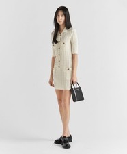 PRADA Strickkleid Ivory Creme