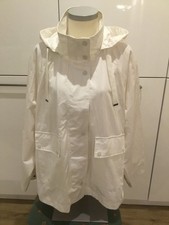 GERRY WEBER Regenjacke Windjacke  weiß 48 XL Kapuze abnehmbar  wasserabweisend