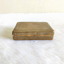 1920s Vintage Blumenmuster Messing Verpackung Dekorativ Sammlerstück Alt Reich