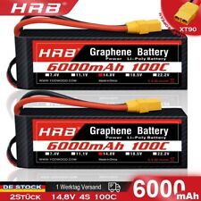 2Stück 4s 14,8V HRB 6000mAh Lipo Akku XT90 für RC Hubschrauber Auto LKW Flugzeug