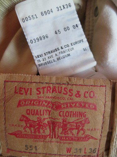 Levi 551 cord - 551, jeans