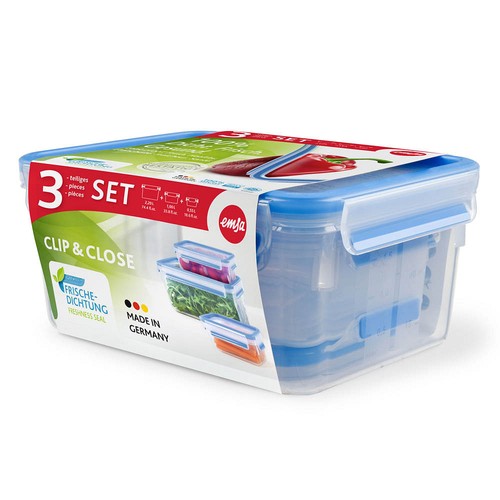 Emsa frischhaltedosen set clip - frischhaltedosen-set,