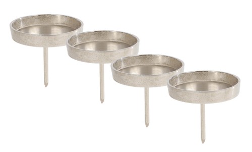 Alu stumpenkerzen pick - alu, set
