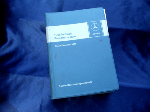Mercedes benz tabellenbuch - benz,