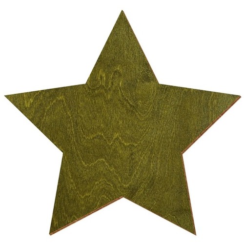 Holz stern olivgrün - stern, v3