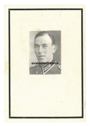 Orig sterbebild fahnenjunker - orig.,