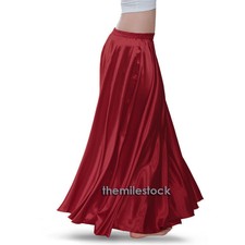 TMS Maroon Satin Full Circle