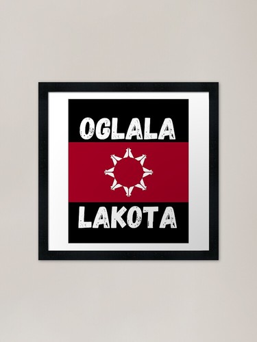Oglala lakota sioux gerahmter - oglala,