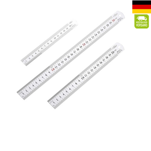 Metall lineal teiliges set - 3-teiliges,