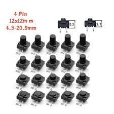 12 x 12 mm 4 polig Mini Taster