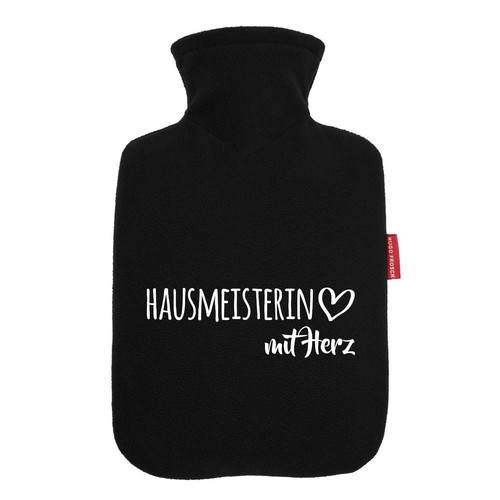 Wärmflasche hausmeisterin mit - wärmflasche,