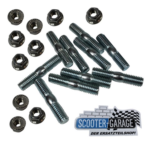 10x auspuff stehbolzen - 10x,