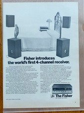 Fisher Stereoanlage Receiver HiFiOriginal 1970 Vintage Advert Werbung Reklame