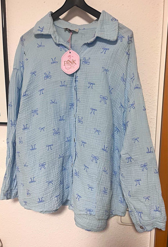Pink cherry damen musselin - pink,