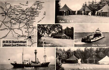 AK Ostsee Fehmarn, Mehrbildkarte, DRK Jugendzeltlager gel. 1958 (2583A16)