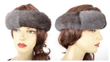 Z263 ECHT NERZ STIRNBAND PELZSTIRNBAND PELZ KOPFBAND - RANCH MINK FUR HEADBAND