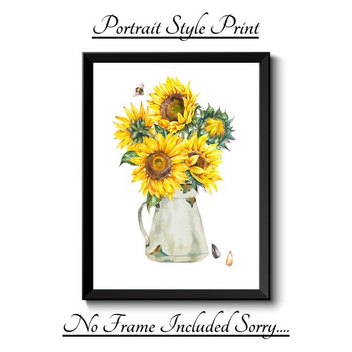 Sonnenblumen druck bild - sonnenblumen,