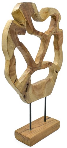 Teakholz objekt 58cm natur - 58cm,
