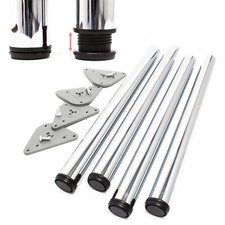 Edelstahl tischbein 4er set - tischbein,