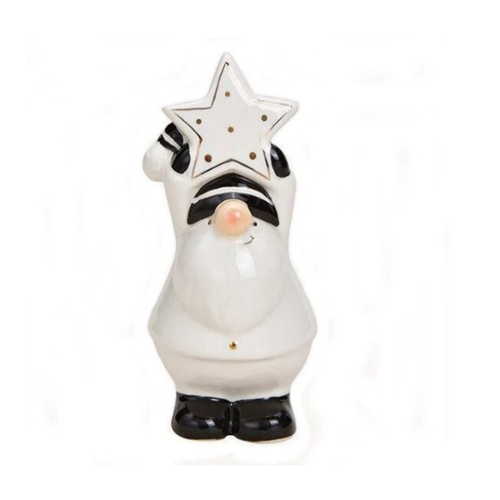 Nikolaus keramik schwarz weiß - nikolaus, schwarz/weiß