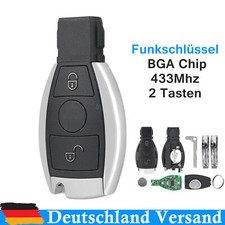 2 Tasten Funk Schlüssel BGA Chip für Mercedes Benz W203 W204 W205 W176 W211 W212