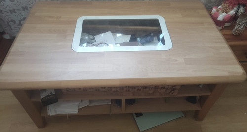 Rechteckiger couchtisch helles - couchtisch,