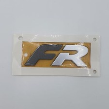 Original Seat FR Schriftzug Logo Emblem grau metallic matt Heckklappe hinten 