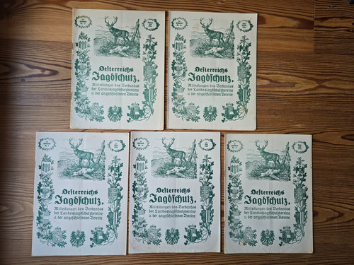 Alte jagdzeitung - 5x,
