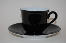 Kaffeetasse 2tlg.  Color Colour bunt  schwarz Schirnding neuwertig