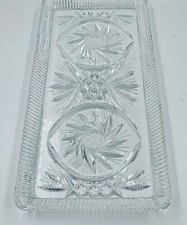 Kristall Kuchenplatte rechteckig, geschliffen