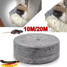 10/20m Wirksam Stahlwolle Gegen Mäuse Löcher Wand Risse Nagerstop Mäuseabwehr DE