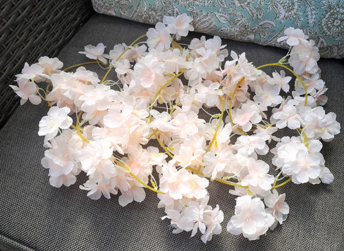 Kunstpflanze apricot blumen - apricot,