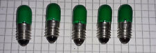 5 grüne Glimmlampen 220 V E10