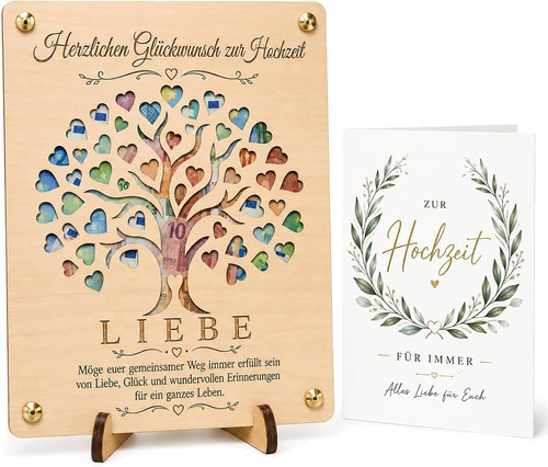 Hochzeit geldgeschenk holz mit - geldgeschenk,