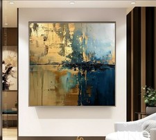 Abstrakte   Gemälde Goldblatt